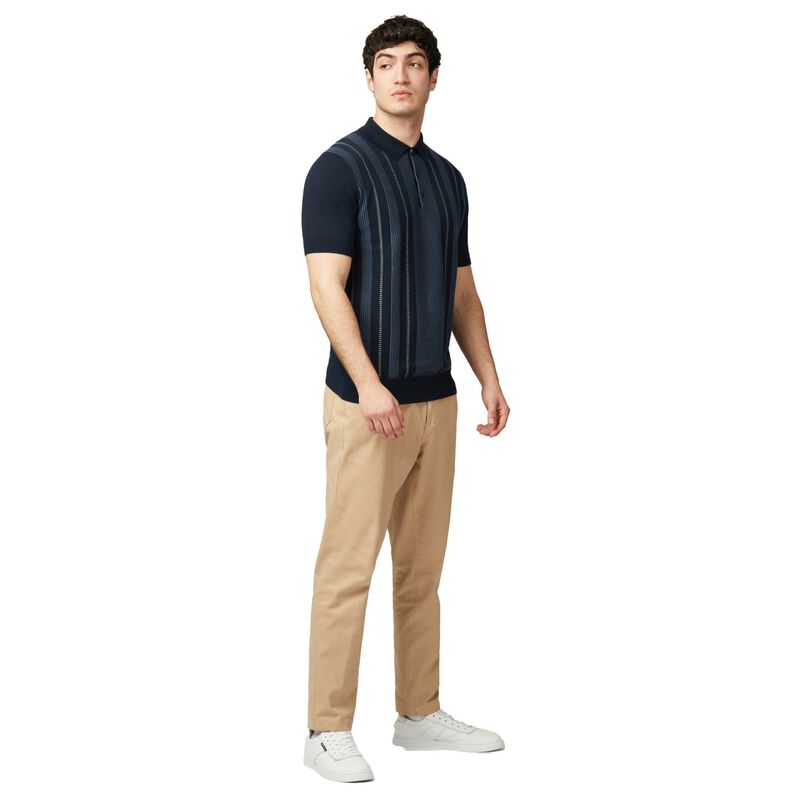 Ben Sherman Birdseye Stripe Polo image number 3